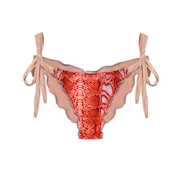 Ibiza Orange Animal Print Bikini Bottom Estelle Cala Bonita