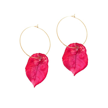 Pendientes Buganvilla Flor de Ibiza Fucsia Rosa