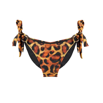 Ibiza Leopard Print Tie-Side Bikini Bottoms Estelle