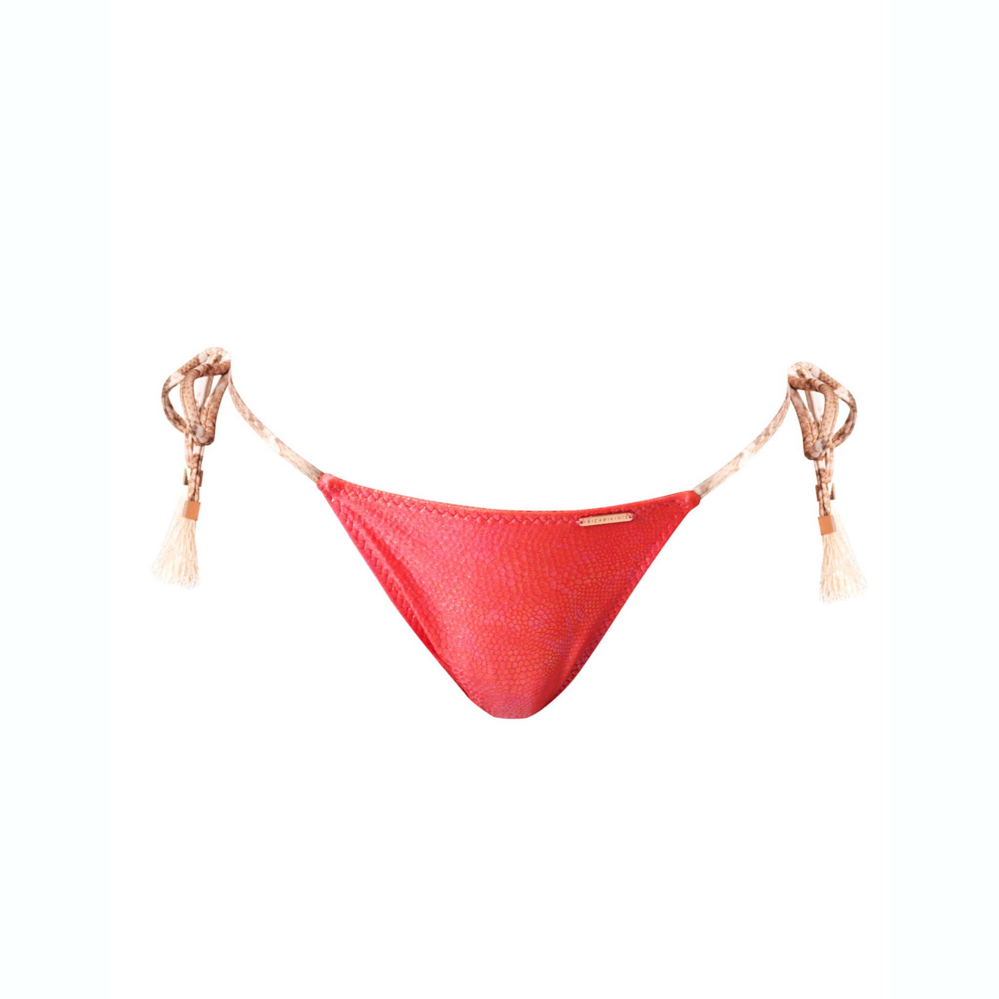 Coral tie-side bikini bottom Gisele Sa Caleta