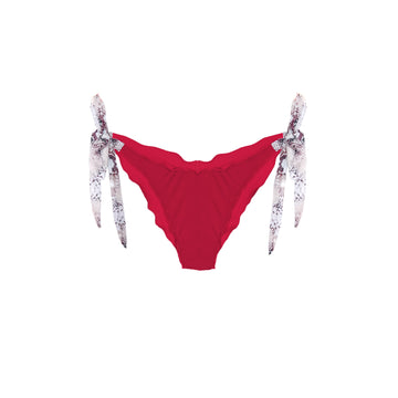 Ibiza Bikini Bottom Animal Print Sara Red