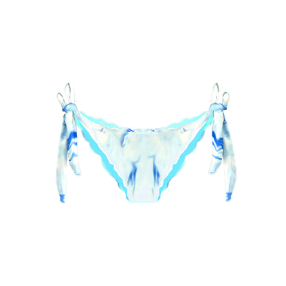Ibiza Turquoise Blue Tie-Dye Print Bikini Bottom Sara Formentera