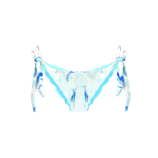 Ibiza Turquoise Blue Tie-Dye Print Bikini Bottom Sara Formentera
